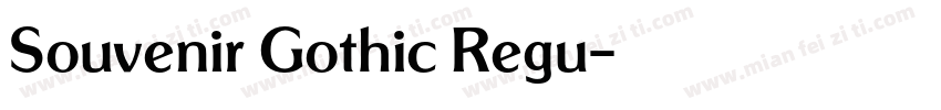 Souvenir Gothic Regu字体转换